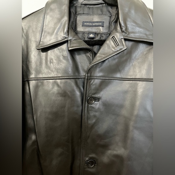 Banana Republic 100% Genuine Leather Jacket Size Men’s M - Picture 6 of 11